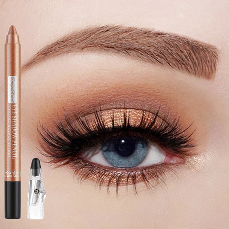 Metallic Blue Pearlescent Eyeshadow Pencil Stick Lasting Waterproof Smoky Glitter Grey White Purple Eye Shadow Highlighter Pen