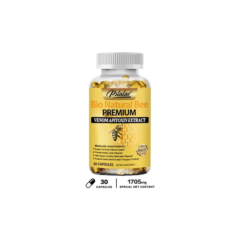 Natural Bee Capsules - Relieves Joint Pain and Stiffness, Promotes Bone Health, for Immunity and Anti-oxidation