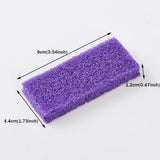 100Pcs Purple Foot Pumice Stone For Feet Foot Scrubber Sponge Callus Remover Dead Skin Pedicure Nail Supplies Art Salon Home Use