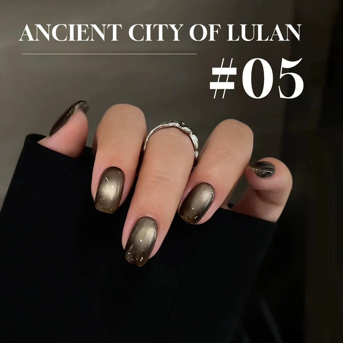 12ml 1-21pcs Brown Gold Cat Eye Gel Nail Polish Hot Selling Winter Whitening Magnet Gel Polish Gold Nails Nail Supplies Nail Art
