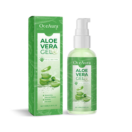 Hydrating Aloe Vera Gel Soothe Dry Skin Repair Sunburn Moisturizing Face Cream Improve Bulky Pores Shrink Natural Sleeping Mask
