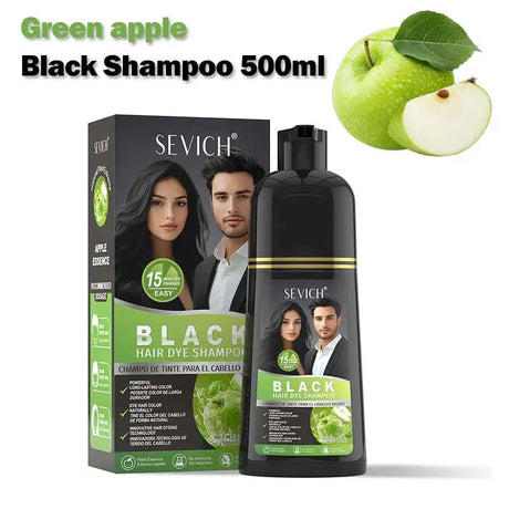 Rosemary Black Hair Dye Shampoo 500ml Diy Herbal Coloring Hairs Instant Gray To Black Instant Coloring Shampoo For Women&Men