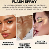 Diamond Highlighter Glitter Spray High Gloss Fairy Powder Shimmer Sparkle Powder Makeup for Face Body Highlight Face Body Makeup