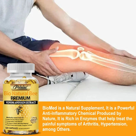 Natural Bee Capsules - Relieves Joint Pain and Stiffness, Promotes Bone Health, for Immunity and Anti-oxidation
