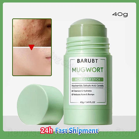 Alaska Volcano Mask Mugwort Cleansing Mask Stick Shrink Pores Acne Deep Blackhead Remover Facial Cleansing Moisturizing Mask 40g