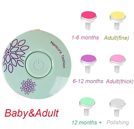 Electric Nail Trimmer Kid Nail Polisher Tool Baby Care Kit Manicure Set Easy To Trim Nail Clippers For Newborn