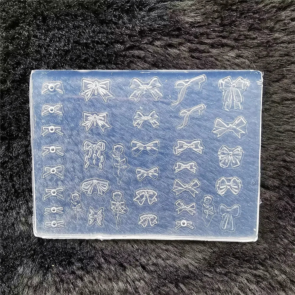 1pc Butterfly Sweater Snowflake 3D Acrylic Mold  Photo Frame  Silicone  Nail Art   Nails DIY  Nail Art Templates Nails  Mold