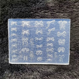 1pc Butterfly Sweater Snowflake 3D Acrylic Mold  Photo Frame  Silicone  Nail Art   Nails DIY  Nail Art Templates Nails  Mold