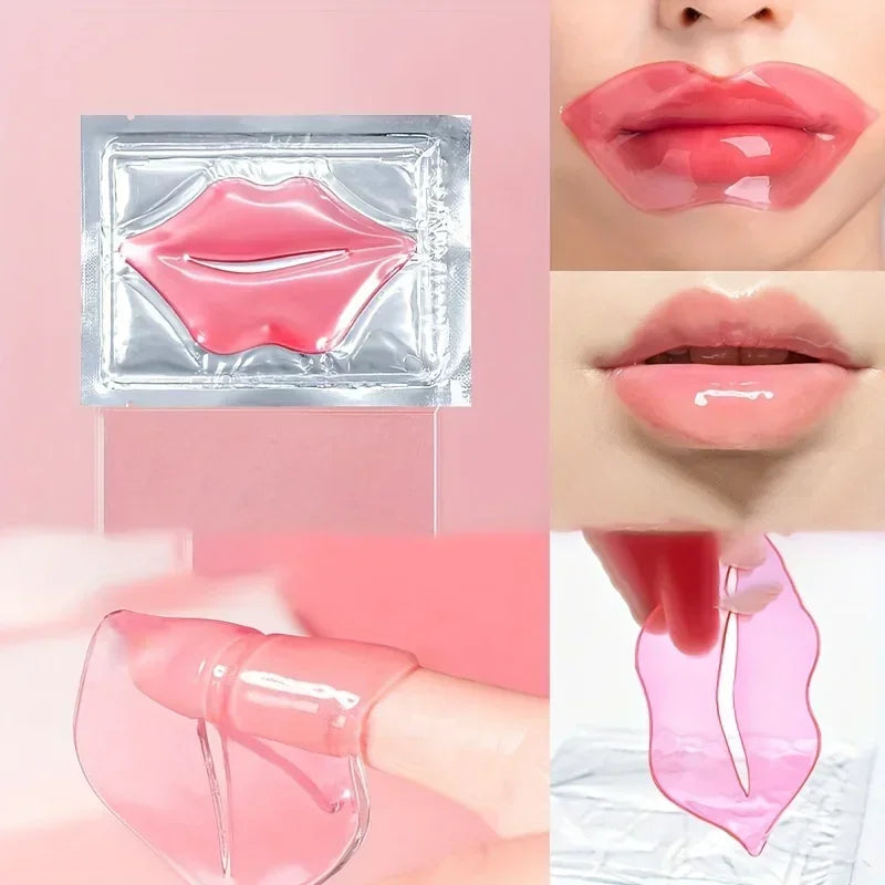20PCS Crystal Collagen Lip Masks Hyaluronic Acid Lip Treatments Moisturizing Beauty Lip Patches Hydrating Plumper Skin Care