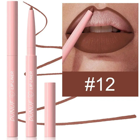 6Pcs Velvet Matte Lip Liner Pencil Set High Pigment Smooth Silky Texture Easy to Color & Define Lip Contours Daily Lip Makeup