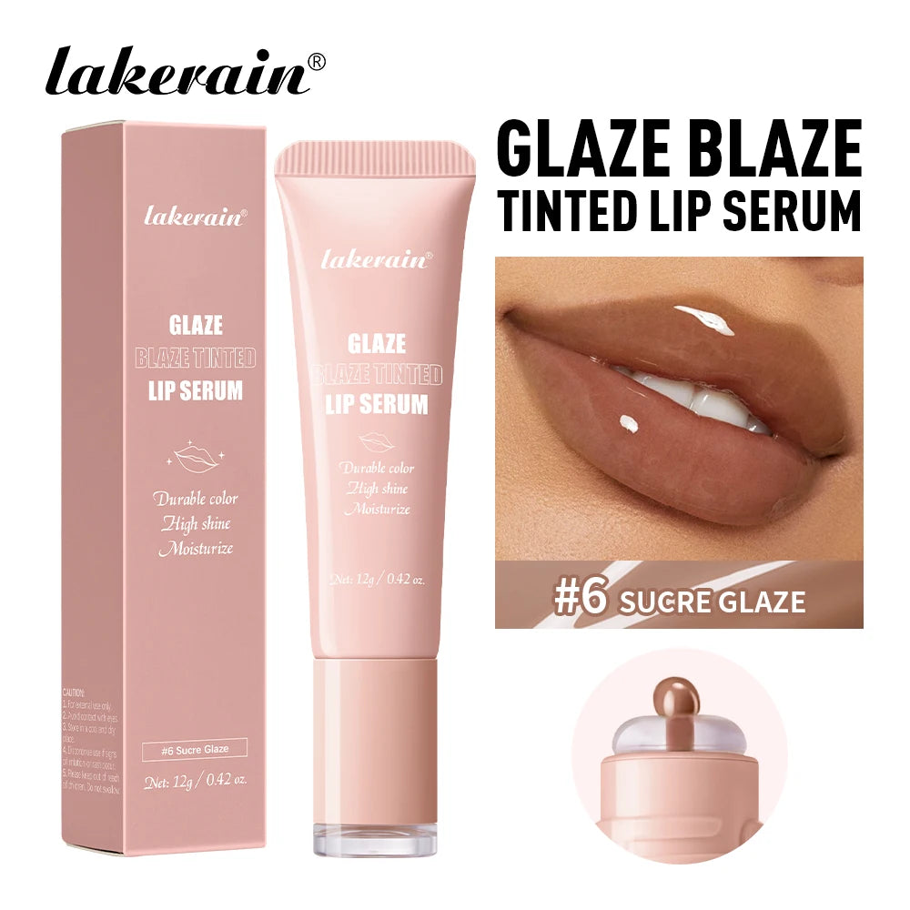 Lip Gloss Glowy Balm Tinted Lip Moisturizer Repairing Nourishing Lip Tint Glow Liquid Lip Gel Hydrating Lips Care