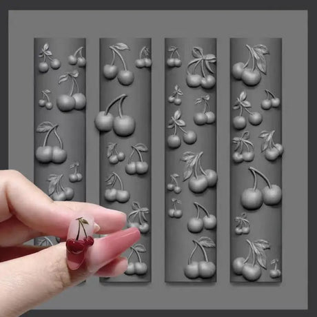 3D Rose Flower Butterfly Silicone Nail Mold Cherry Design DIY Manicure Jewelry Crafts Nail Art Decor Tool