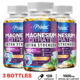 High Absorption Magnesium Citrate Capsules 1000 Mg - for Muscle, Nerve, Bone and Heart Health