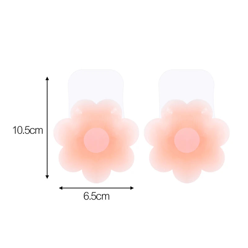 Women Lift Up Invisible  Reusable Self Adhesive Silicone Breast Lift Tape Nipple Cover Chest Paste Push Up Party Dress Bras