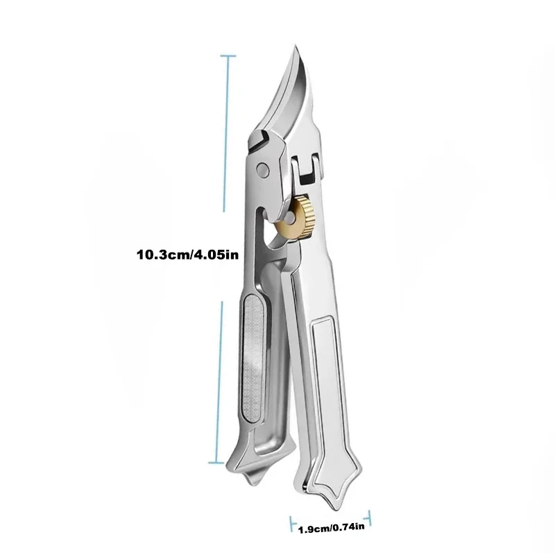 Upgraded Ingrown Nail Clippers, Equipped with Nail File and Gear Lock, Suitable for Thick Nails and Ingrown Nails