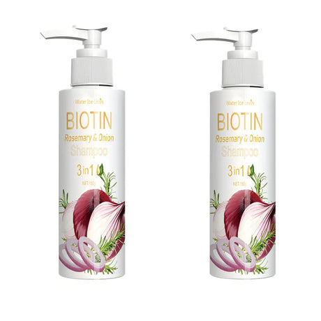 Daily Use Biotin Onion Rosemary Shampoo Gentle Mild Formula Clean Scalp Impurities Support Long Term Healthy Hair Growth 150g