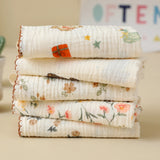 Washcloth Facecloth Baby Cotton Square Towels Handkerchief Muslin Cloth Feeding Bib Infant Wash Hand Face Wipes