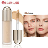 BEAUTY GLAZED Full Coverage Liquid Concealer,Covers Under Eye Dark Circles & Blemishes,Long-Lasting Waterproof