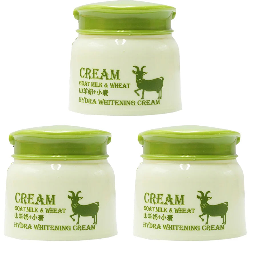 Goat Milk And Wheat Hydra Whitening Cream Skin Hydration Moisturizing Body for Dry & Sensitive Skin Anti-Aging Firming Cream