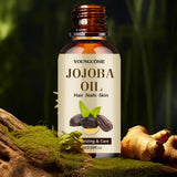 Organic Jojoba Oil, Pure Moisturizing Oil For Face, Hair, Skin Nails | Natural Cold Pressed Hexane Free Carrier Oil Hair Relaxer