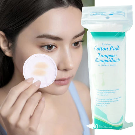 Facial Makeup Remover Disposable Cotton Pads Soft Breathable Double Sided Round Nail Polish Remover Cleansing Pads Makeup Tools