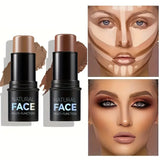Natural Face Highlighter Concealer,Waterproof Face Contour Pen, Easily Sculpt Your Fface to Create a Perfect Light Makeup Effect