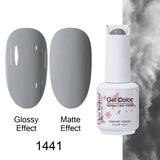 Clou Beaute Gel Nail Polish Neon Brown Royal Blue Red Green Pastal Nude Nail Art Varnishes Gel Lacquer Top Coat UV Gel Nail