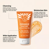 Orange Exfoliating Gel Facial Body Scrub Remove Dead Skin Deep Cleansing Pores Dirt Improve Roughness Whitening Hydrating Scrub