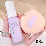 Silky and clear primer, natural cream to brighten and prevent makeup from coming off easily, foundation liquid,