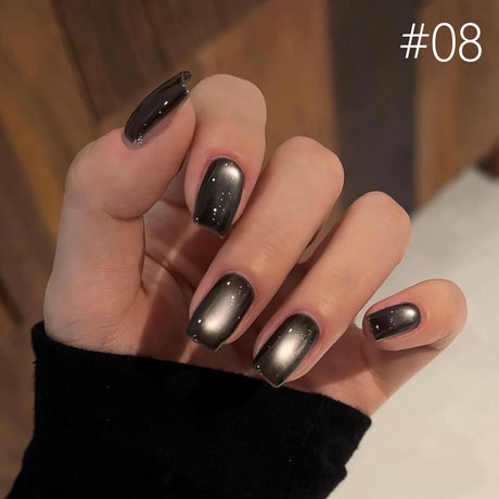 12ml 1-21pcs Brown Gold Cat Eye Gel Nail Polish Hot Selling Winter Whitening Magnet Gel Polish Gold Nails Nail Supplies Nail Art