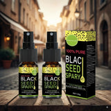 100% Pure Black Seed Oil Spray - Cold-Pressed Hair Treatment, Deep Nourishment, Frizz Control, Winter Shine Care
