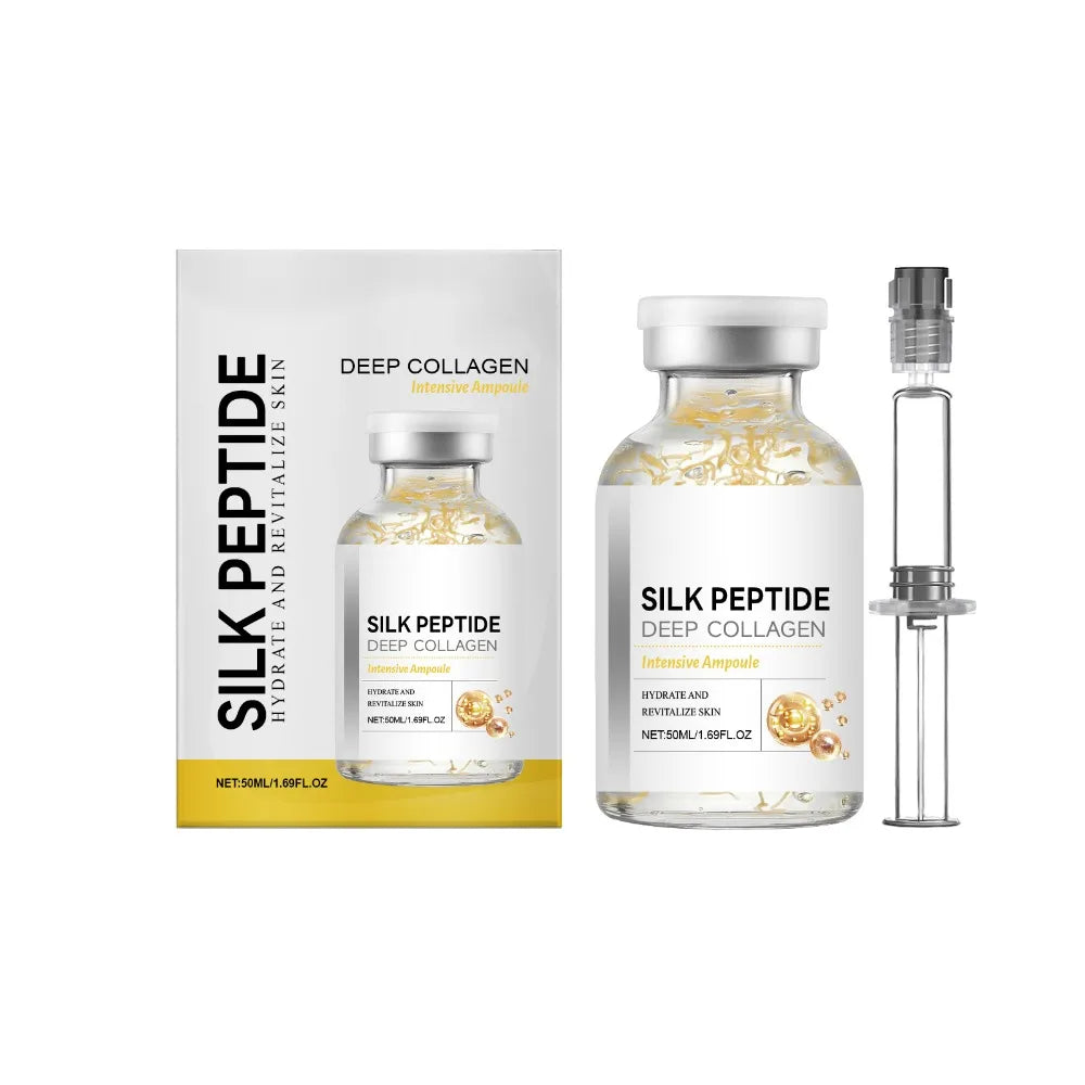 For Face Deep Collagen Silk Peptide Intensive Lifting Ampoule Korean Anti-Aging Serum with Collagen Skin Tightening & Firming.