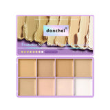8 Shade Cream Concealer Palette Waterproof Full Coverage Multi-Function Cream Blemishes & Cover Long-Lasting Korean Makeup