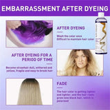 300Ml Color Fixing Purple Shampoo Lock Color Cover Gray Hair Fade Yellow After Bleach Hair Dye Long Lasting Non-irritating Care