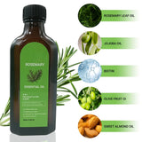 3-in-One Hair Care Essential Oil: Rosemary Essence Oil Nourishes and Moisturizes Hair, Repairs Damage and Improves Irritability