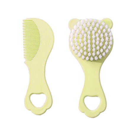 Baby Hair Brush & Comb Set Children Hair Brush Soft Nylon Bristle Cradle Caps Hair Brush for Toddler Infant  Massage