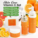 AILKE Vitamin C Brightening Moisturizing Women Skin Care Set, Anti Dark Spots, Nourishing Kit for Smooth, Even Radiant Skin Tone
