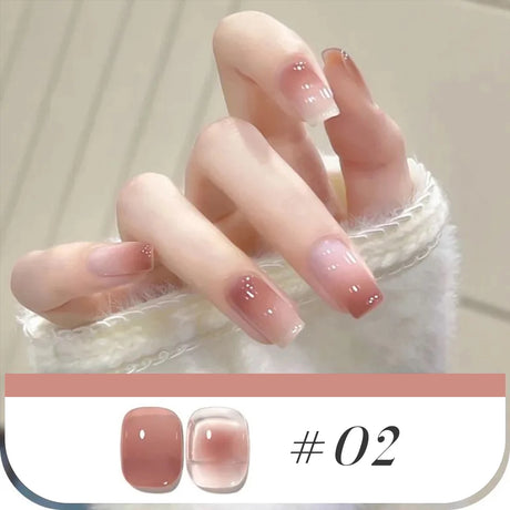 MIANEL 10ML Pure Desire Blush Jelly Gel Nail Polish 2026 New Ice Clear Nude Clear Nail Polish Pink Nails 1-9pcs
