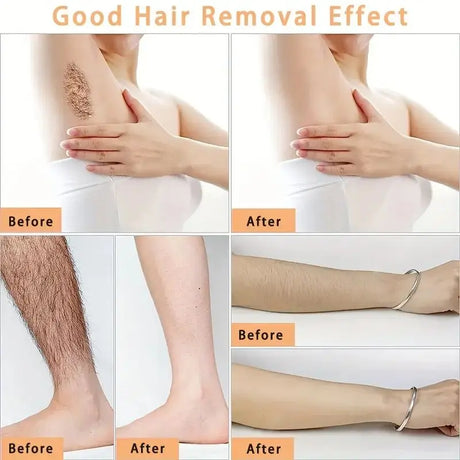 20/100pcs Deluxe Hair Removal Wax Strips Kit - Easy to Use, Disposable, Gentle on Skin, Painless Depilatory Wax Papers for Face