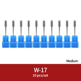 Diamond Ceramic Nail Drill Bits Milling Cutter For Manicure Left Right Rotary Cuticle Files Buffer DIY Nails Accessories Tools