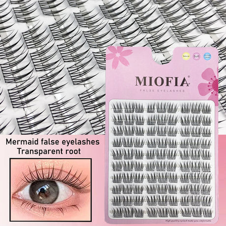 1/box 90 clusters idol False Eyelashes Black Natural Manga Lashes Anime Eyelashes Large Capacity Lashes Extension Chinese Makeup