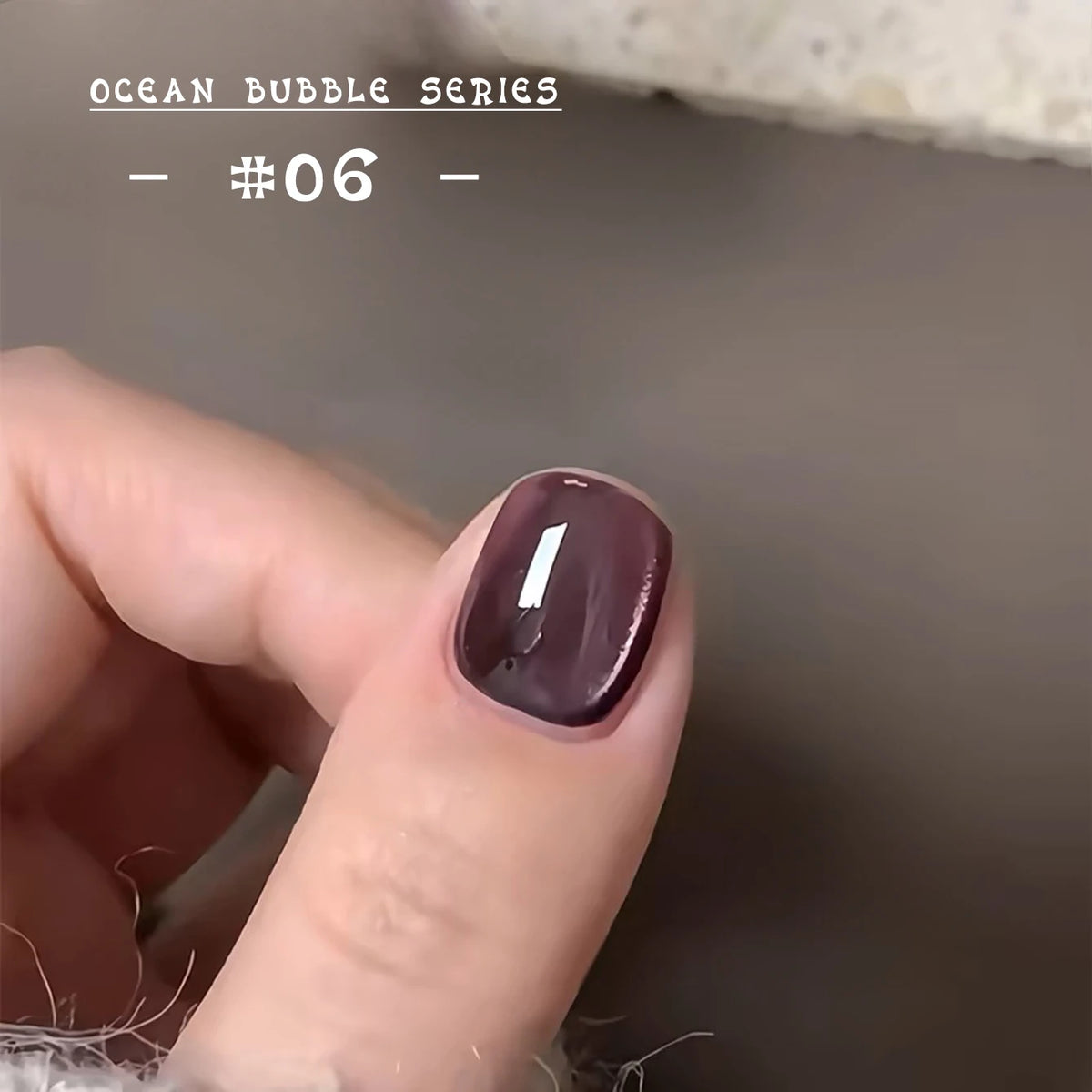 MN 1-20pcs 12ML Pink Gold Cat Eye Ocean Bubble Glass Beads Cat Eye Gel Nail Polish Blue Nails UV Light Nails Green Nails