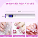 Sun Uv Led Nail Lamp Rechargeable Professional Mini Nail Dryer Uv Light Flash Cure Gel Nail Lamp Cordless For Nails Art/Uv Resin
