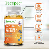 Vitamin E Capsules Helps Blood Birculation and Antioxidant & Brightens Skin Tone Daily Vitamin Supplement Beauty Health