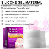 1/2 Rolls Silicone Scar Sheets Skin Repair Patch Removal Self-Adhesive Stretch Mark Tape Acne Scar Skin Care Therapy Patch Burn