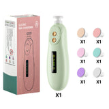 Baby Nail File Electric Baby Nail Care Set with LED Light, Baby Nail Trimmer for Newborn/Infants/Adults Toenails and Fingernail