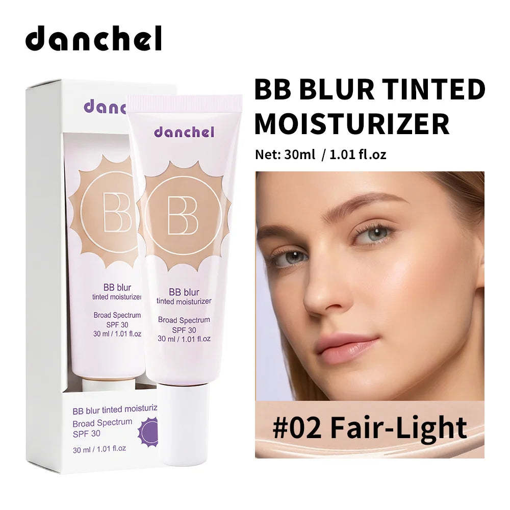  BB Blur Tinted Moisturizer 12h Natural Matte Finish  Medium Coverage SPF30 Sun Protection Evens Skin Texture Blurring Cream