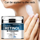 Retinol Collagen Face Cream Moisturiser Facial Anti Aging Whitening Skin Care Repair Fade Fine Lines Whitening Skin Shrink Pore