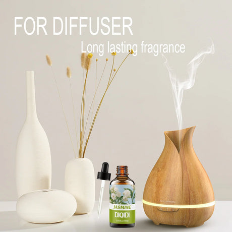 Jasmine essential oil, long-lasting floral fragrance, skin care, bath, spa, fragrance oil, diffuser, humidifier, home aromathera