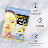 20 Pieces of Bamboo Charcoal Bubble Mask, Moisturizing and Nourishing, Deep Cleansing, Gentle and Skin-Friendly Texture, High-Fitting Mask That Can Purify and Soften the Skin